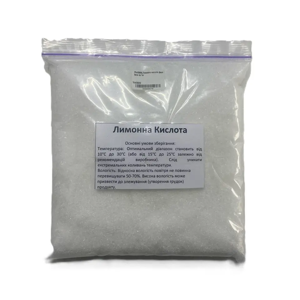 [Vod0009] Лимонна кислота фасована по 1кг