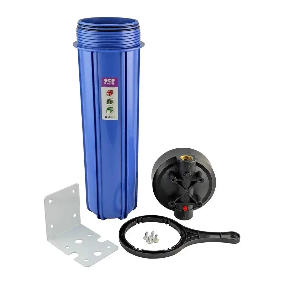 [Ra1211] Корпус фільтру ВВ20 Big Blue 1" синій (два гумових ущільнювача, без картриджу) в комплекті ключ