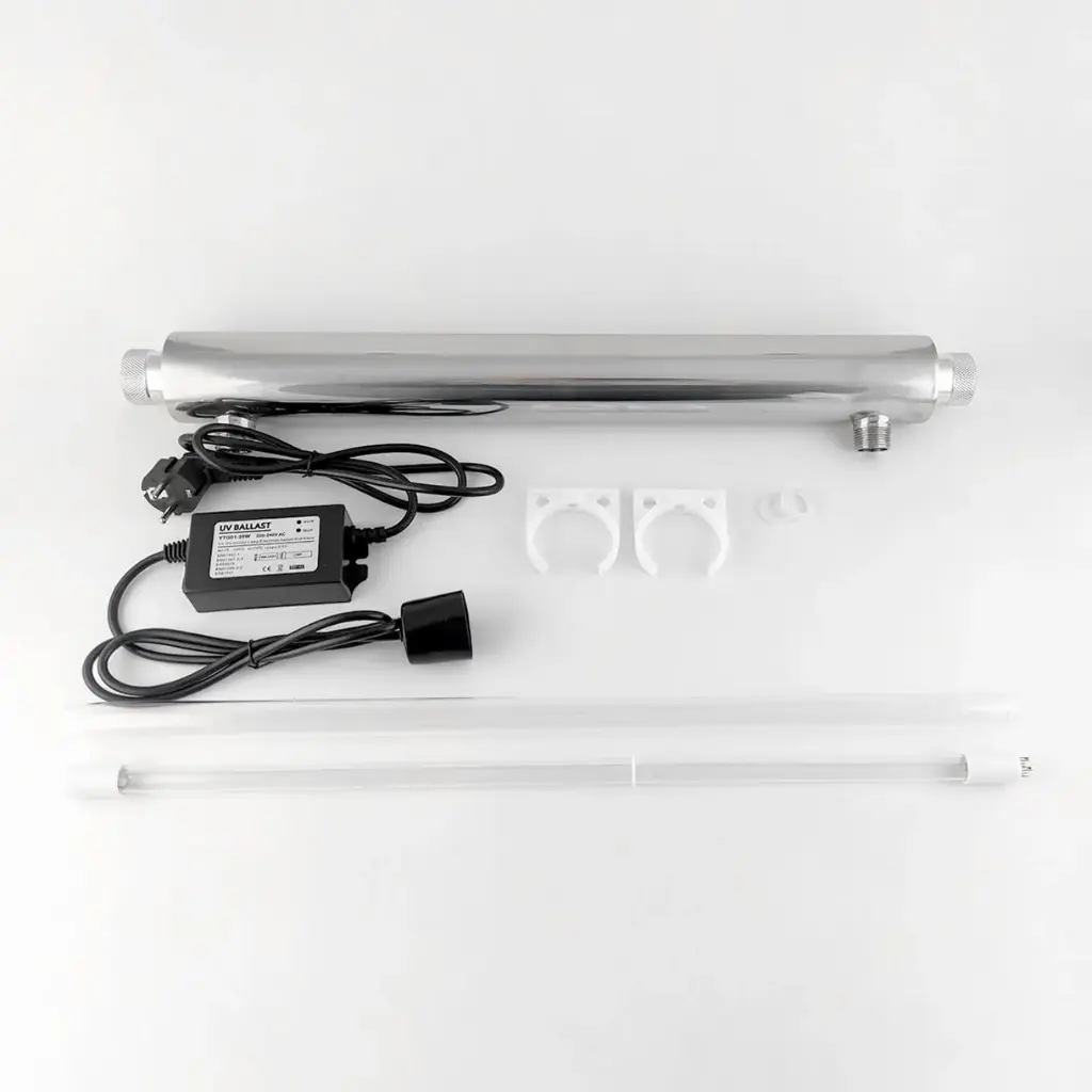 [Ra1861] КОМПЛЕКТ У ЗБОРІ Ультрафіолетова лампа комплект 6 галон/хв 25W. (1,4 м3/год), 3/4" (ST)