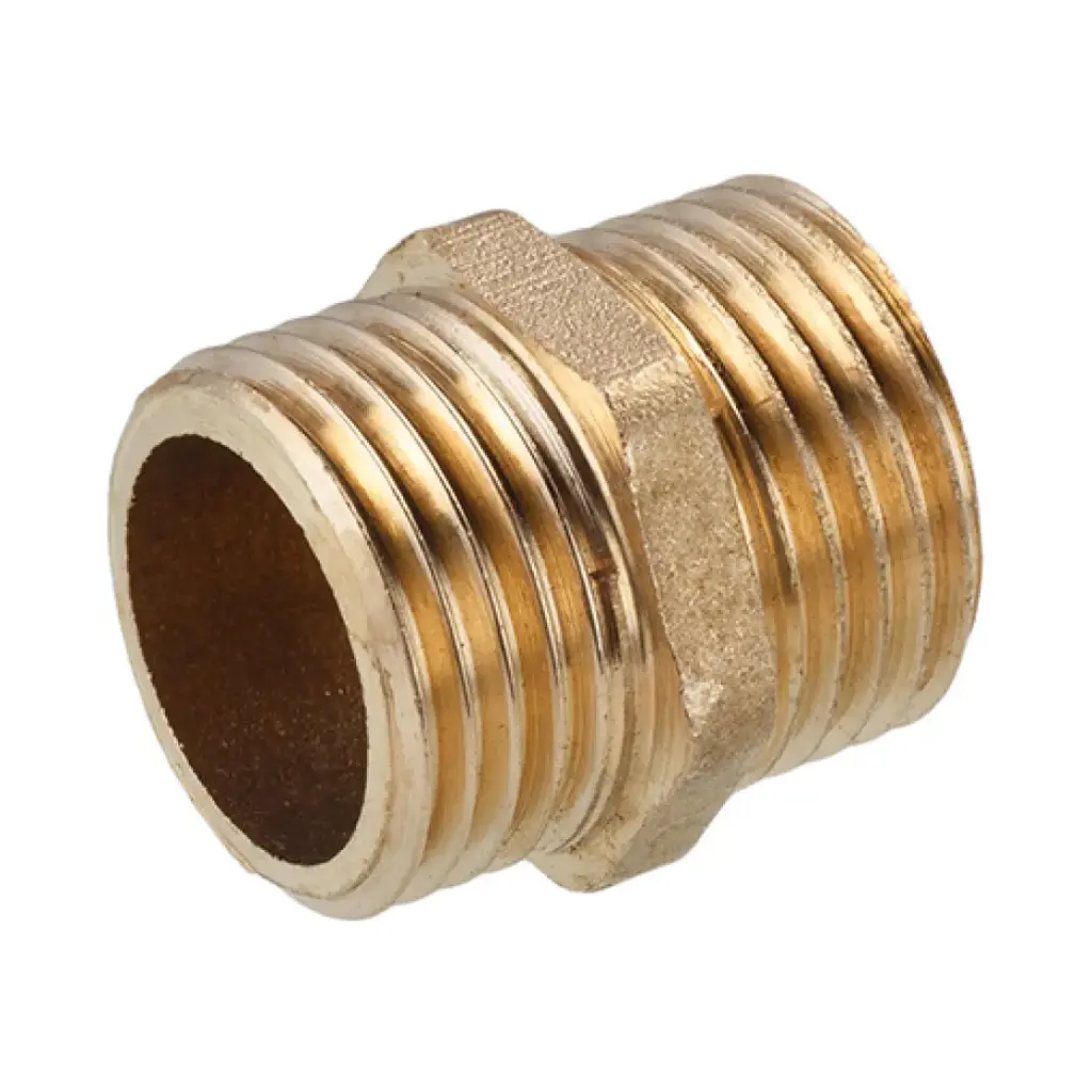 [CV009336] Ніпель посилений LexLine 3/4" ЗЗ УК0502-В латунний