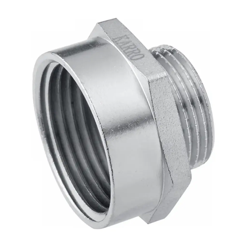 [CV011418] Перехідник Karro 3/4"х1/2" ВЗ нікельований KR-3117