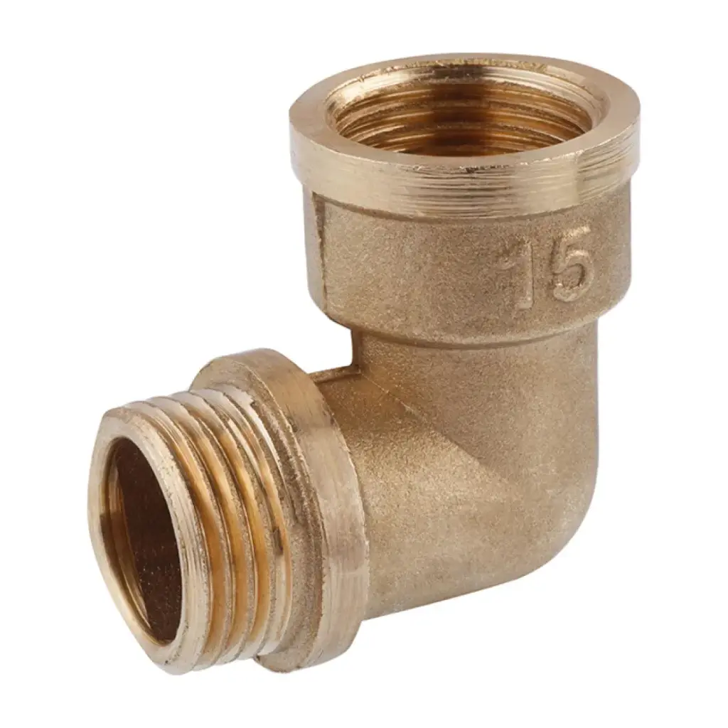 [CV029054] Кутник посилений LexLine 1/2" ВЗ УК0122-В латунний