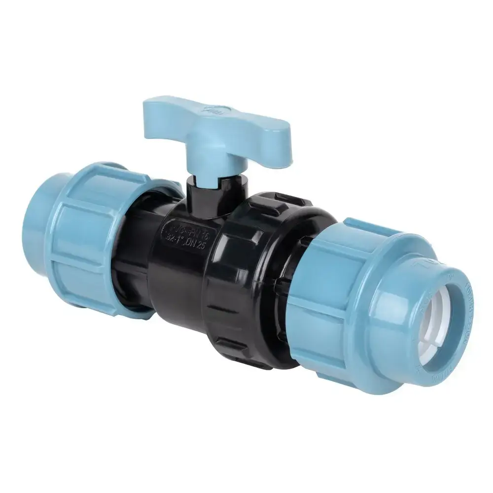 [1002573] Компресійний ПЕ кульовий кран ITAL 20 мм