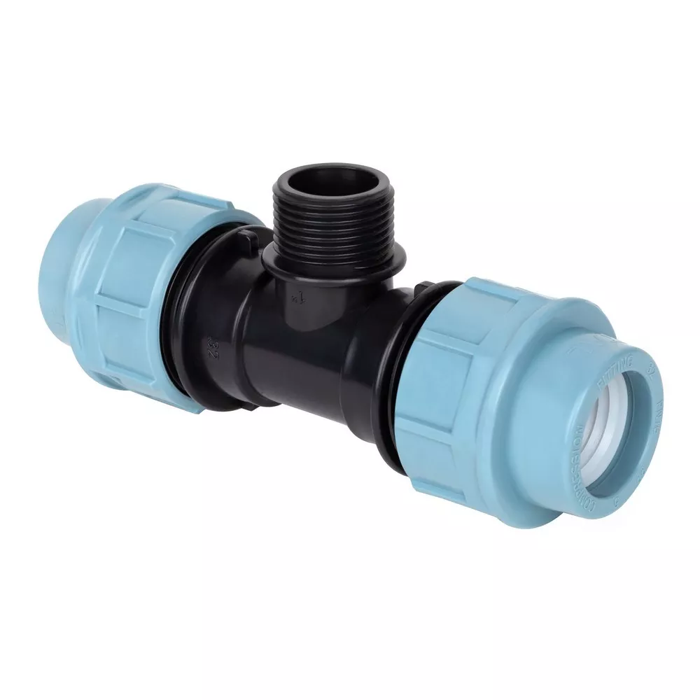 [1002778] Трійник ПЕ із зовнішньою різьбою ITAL 32 мм х 3/4"