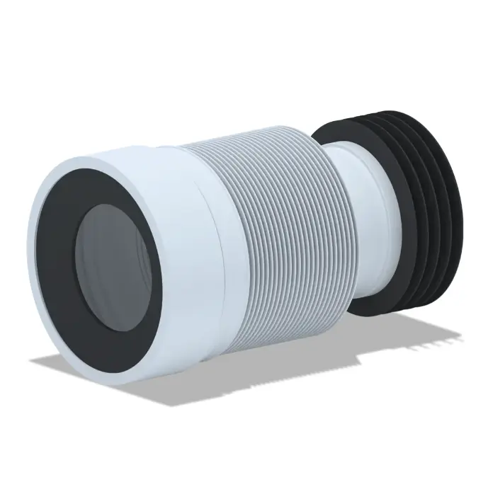 [1008541] Подовжувач гнучкий для унітазу ANI-plast K828 випуск Ø110 мм (230-530 мм)