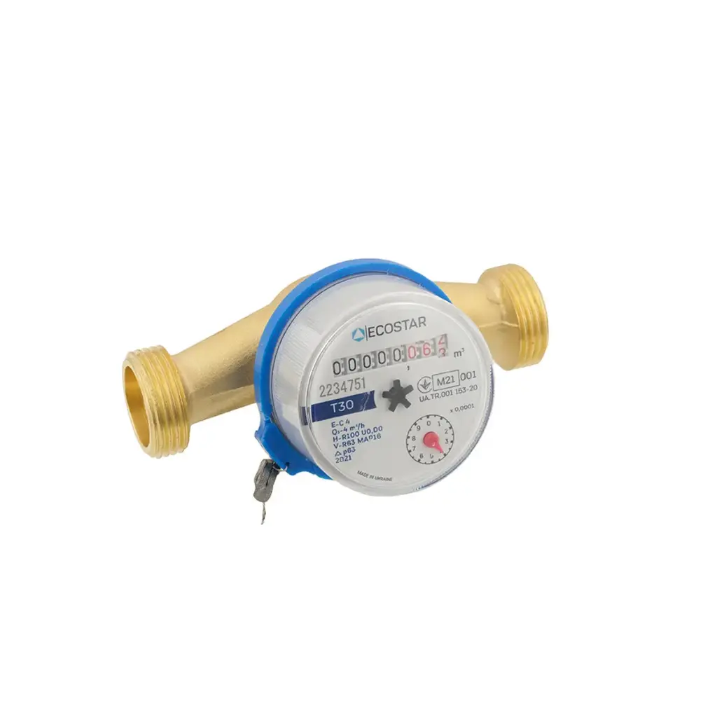 [Sa74163] Лічильник холодної води ECOSTAR DN20 3/4" L110 E-C 4.0 без штуцерів