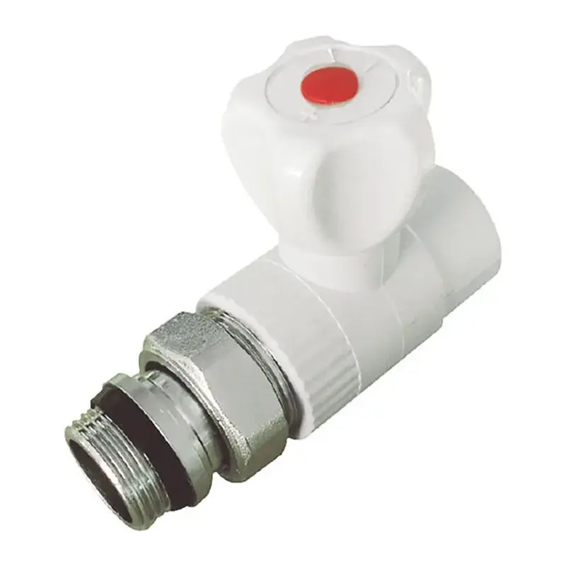 [KP0210] Кран радіаторний 20x1/2 прямий з прокладкою "антіпротечка" PPR Koer K0163.PRO (KP0210)