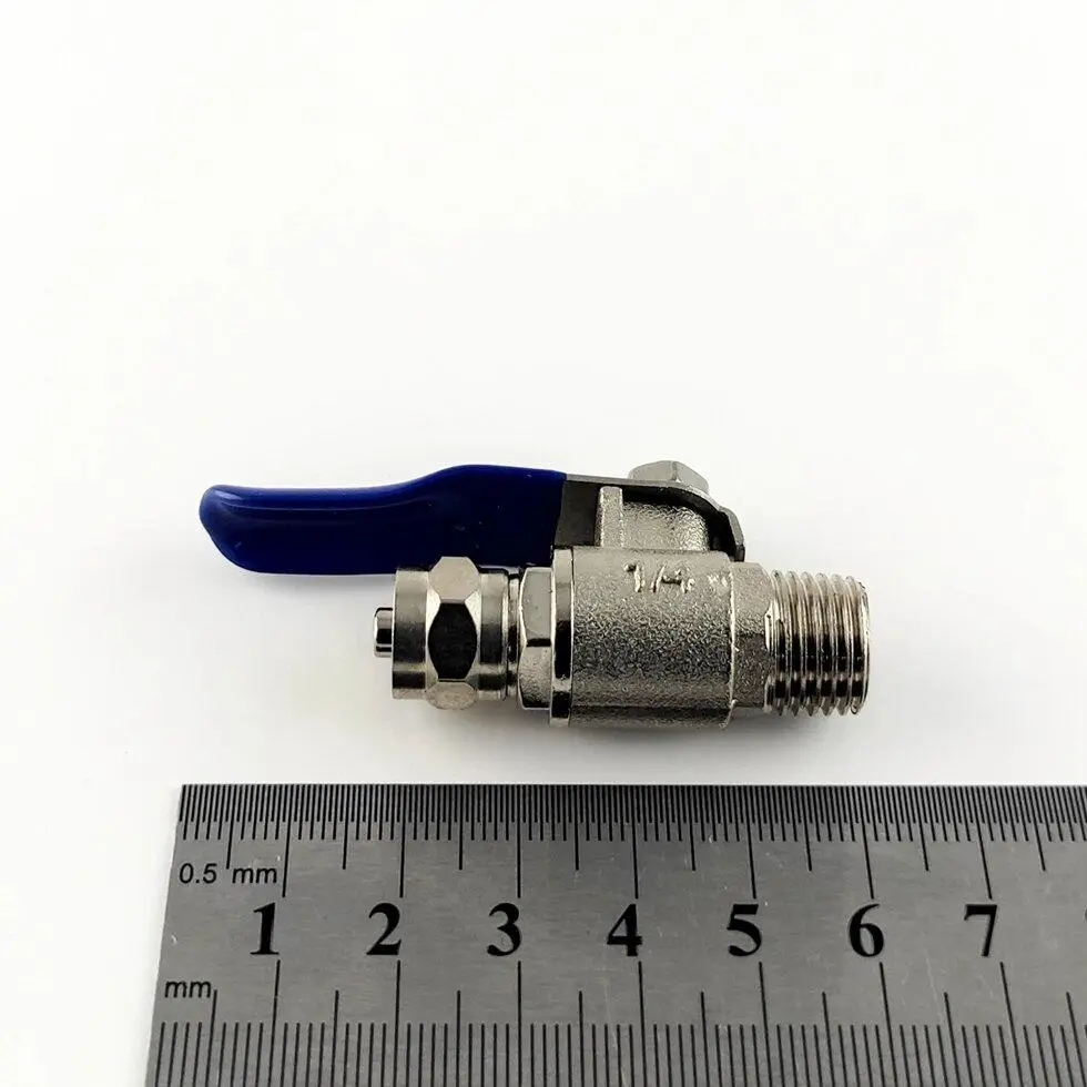 [Ra39] BV-2BC Кульовий вентиль (різьба зовнішня 1/4" - цанга 1/4") 