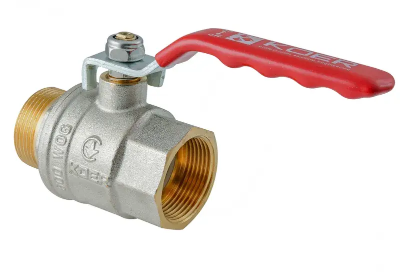 [KR5751] KOER EXTREME KE.215-20 - 3/4" FM Кран кульовий ГШВ, ручка "важіль" червона (KR5751)